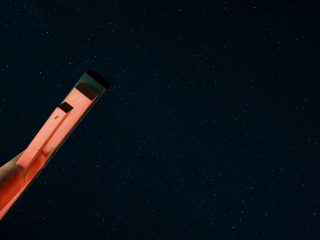蔵王大権現大鳥居と満天の星空