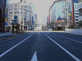 朝の銀座