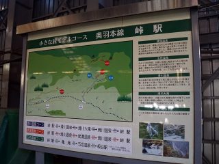 峠駅（観光案内板）