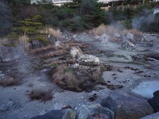 雲仙温泉（立ち込める湯気）