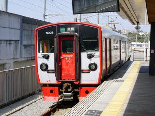 北熊本駅にて（815系）