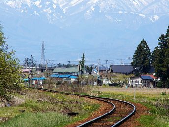 南会津駅付近の景色