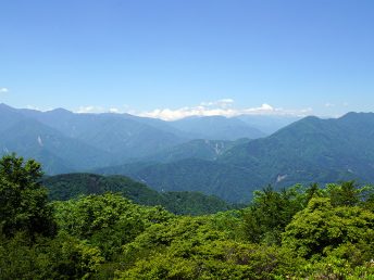 山頂北側の眺望