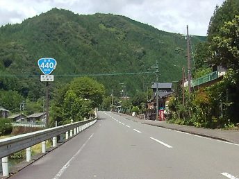 国道440号線（梼原町大蔵谷）