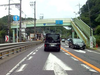 京阪大津線と並走（国道1号線）