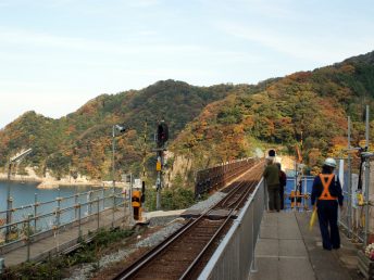 餘部駅より（余部鉄橋）
