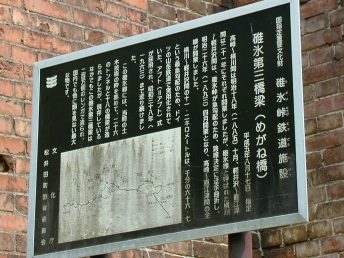 説明看板（碓氷第三橋梁）