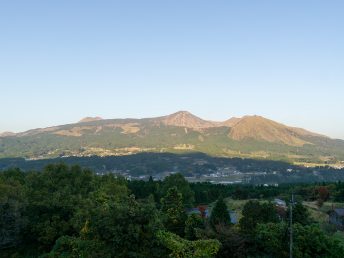 南阿蘇駐車場からの阿蘇山