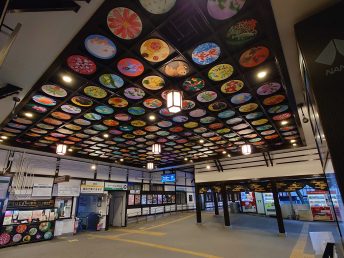 天井絵(極楽橋駅)