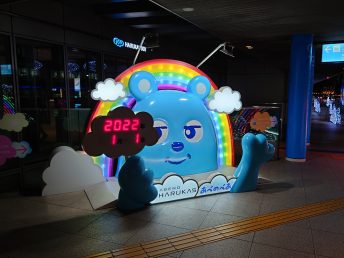 記念撮影スポット（近鉄前交差点歩道橋）