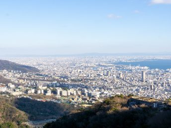 大阪方面の眺め（まやロープウェー）