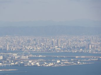 淀川河口方面（摩耶山展望デッキ）