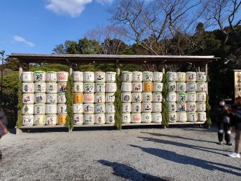 清酒奉納（伊勢神宮内宮）