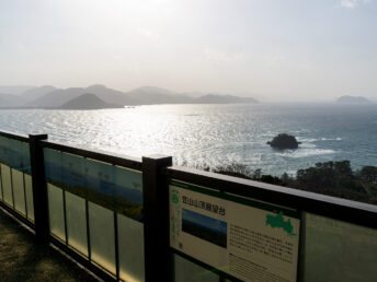 展望台からの日本海（笠山山頂）