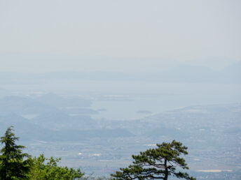 米子方面の眺め（大山ナショナルパークセンター）