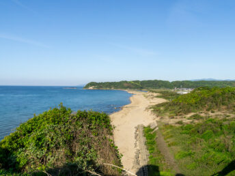 河内川河口方向（龍見台）