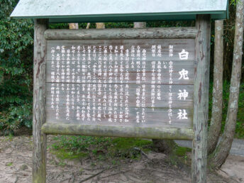 看板（白兎神社）