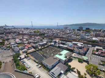 展望階明石海峡方面（明石市立天文科学館）