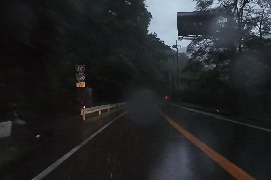 日光市藤原付近(国道121号線)
