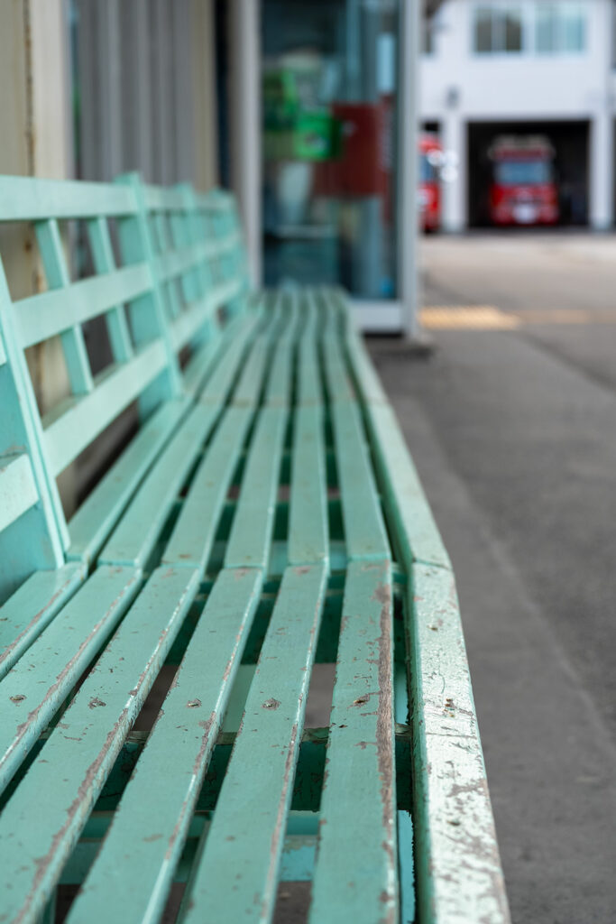 ベンチ（岩泉駅）