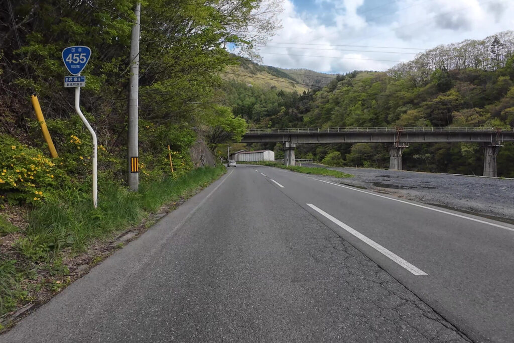 岩泉線跡（国道455号線）