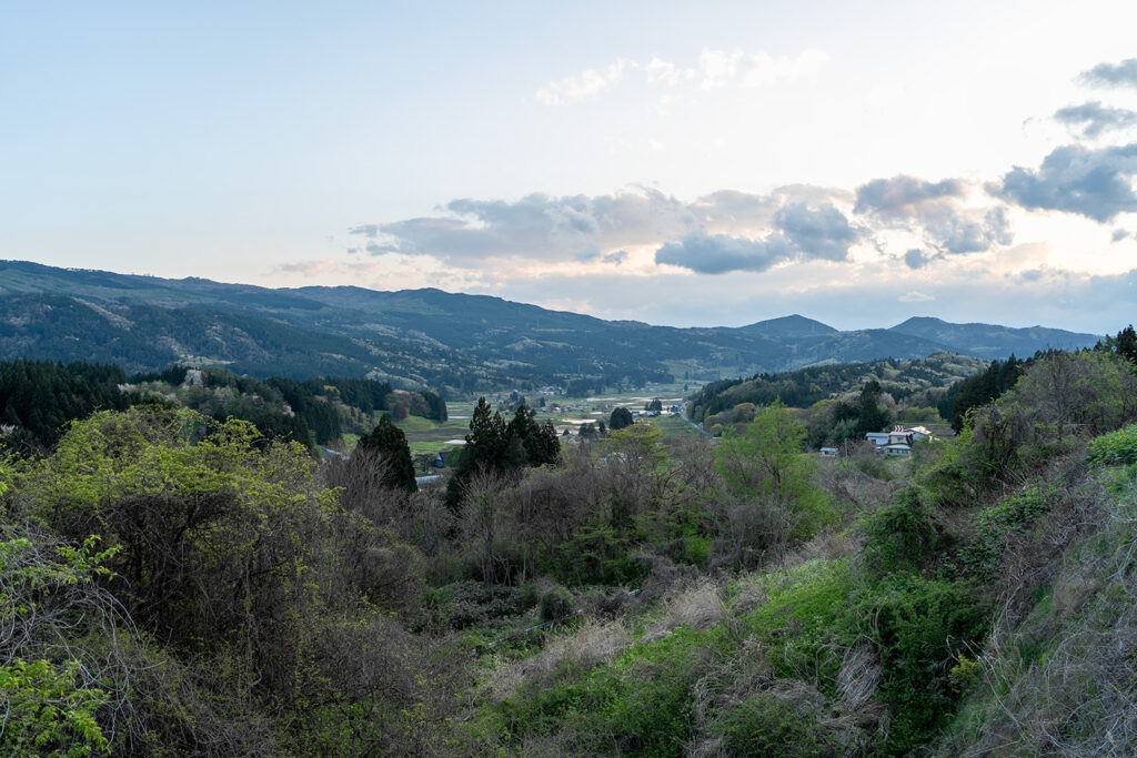 奥州市江刺伊手和野付近(国道397号線)